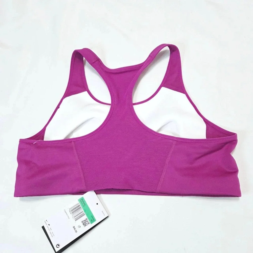Nike Dri-FIT‎ Medium Support Sports Bra XL Training Mesh Back Hot Pink Gym NWT